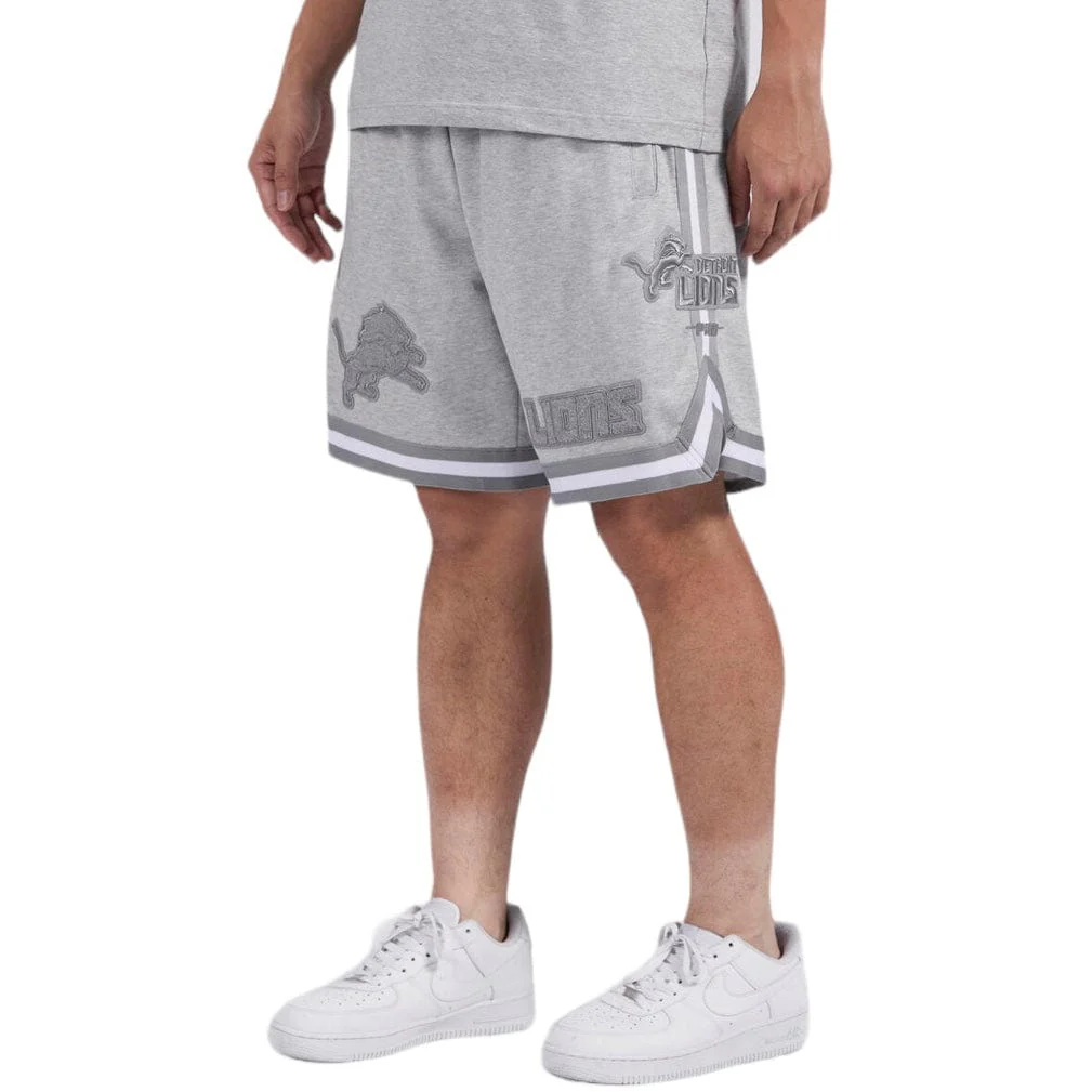 Pro Standard Detroit Lions Triple Tonal Dk Shorts (Heather Grey) - Image 3
