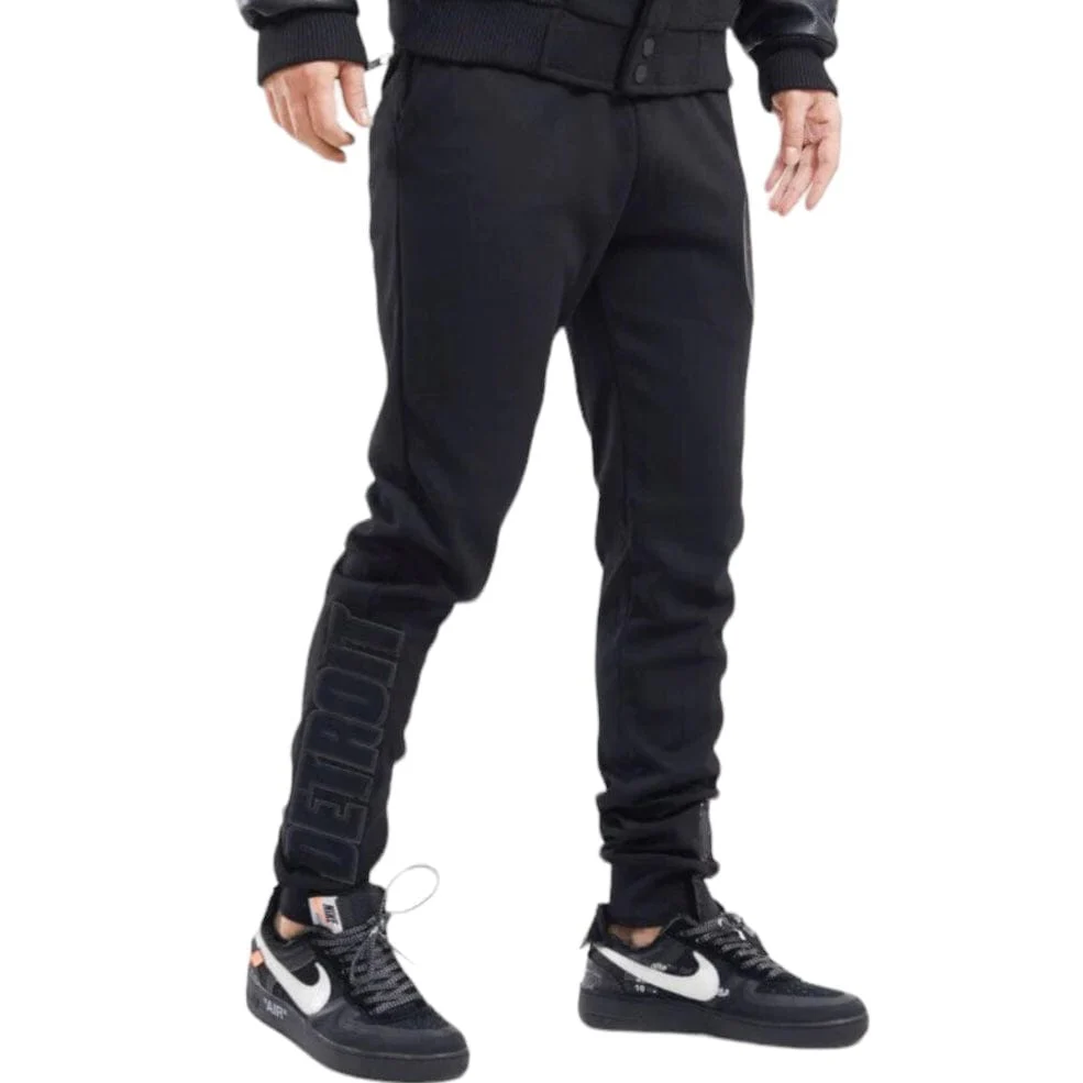 Pro Standard Detroit Pistons Dk Joggers (Triple Black) BDP454612 - Image 2
