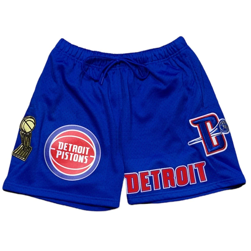 Pro Standard Detroit Pistons Jersey Shorts (Royal Blue) BDP353948-RYB - Image 4