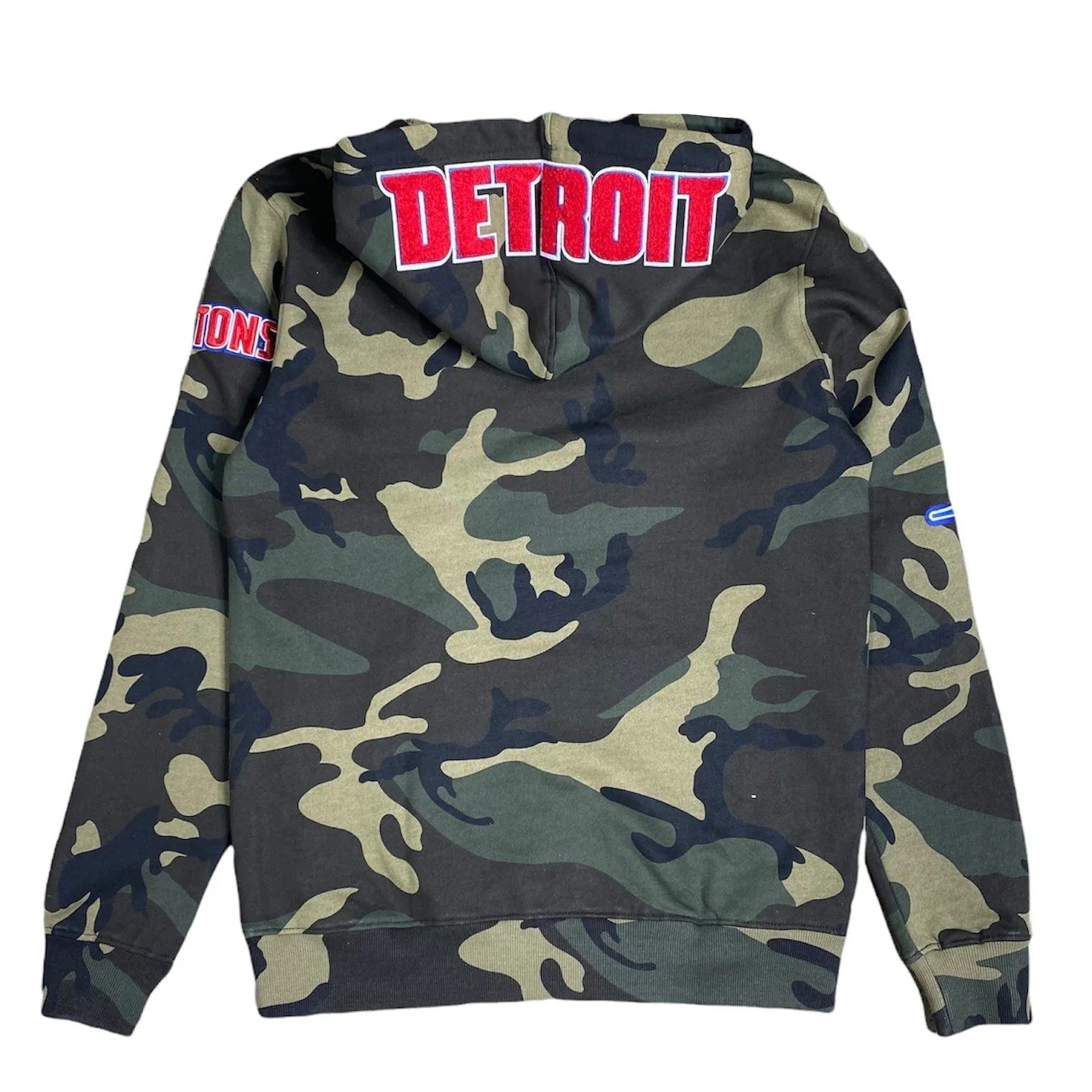 Pro Standard Detroit Pistons Logo Pullover Hoodie (Camo) BDP553534-CAM - Image 2