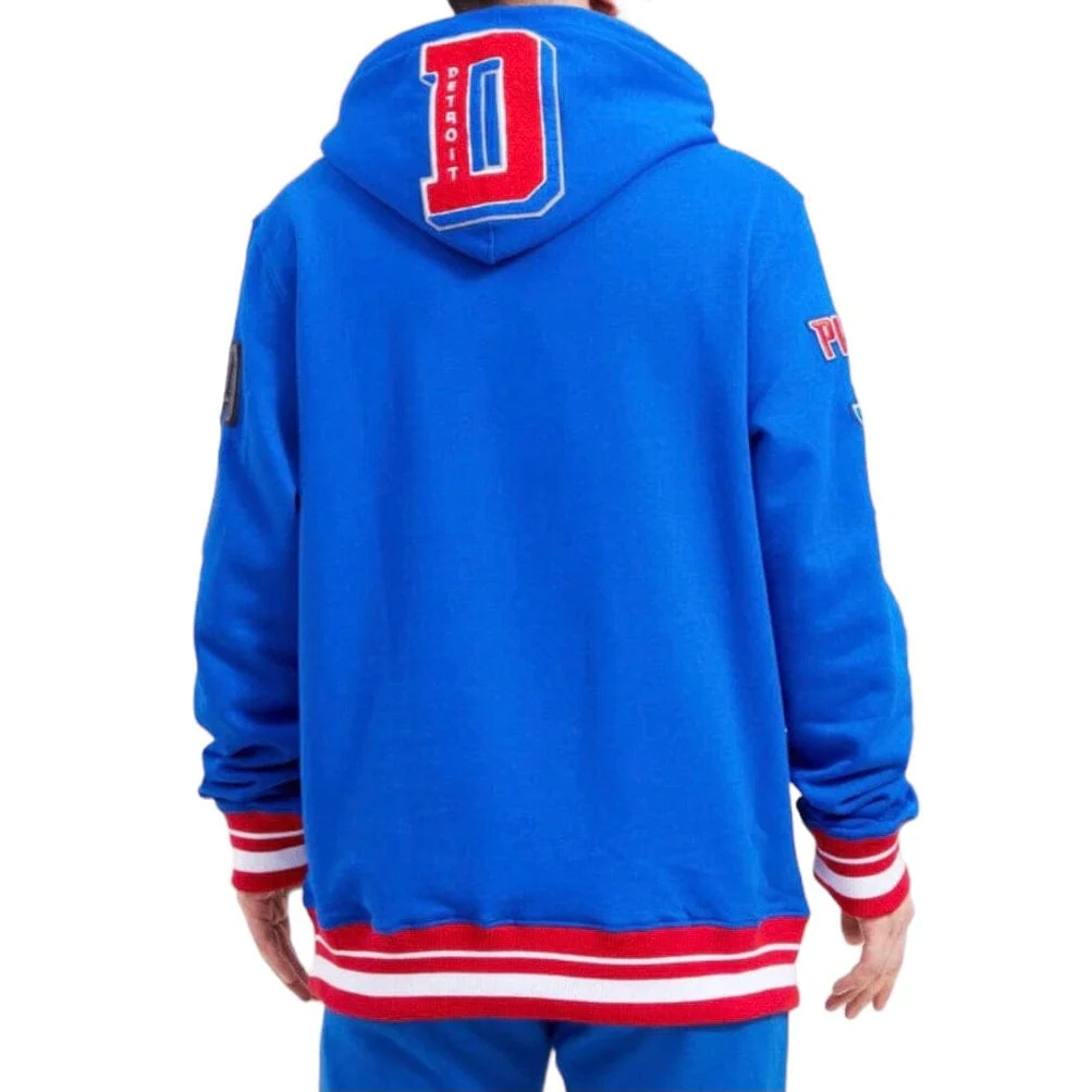 Pro Standard Detroit Pistons Mash Up Hoodie (Royal Blue) BDP554178-RYB - Image 4