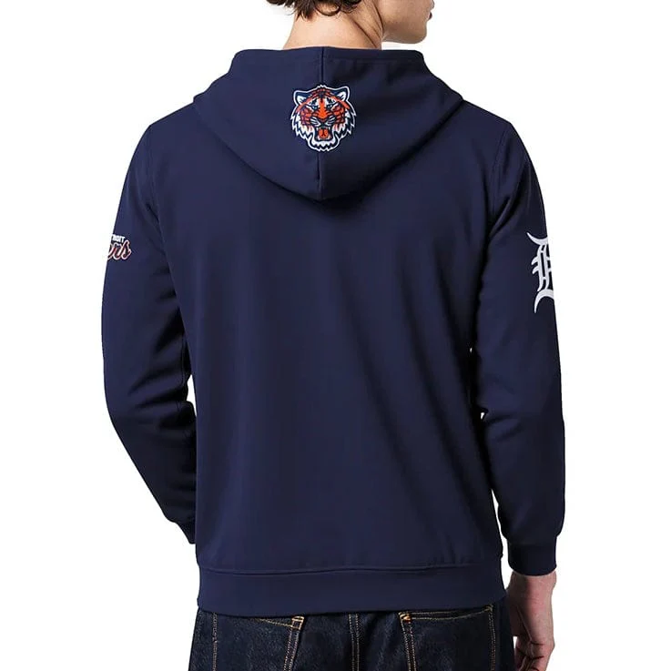 Pro Standard Detroit Tigers City Arch Flc Pullover Hoodie (Midnight Navy) - Image 2