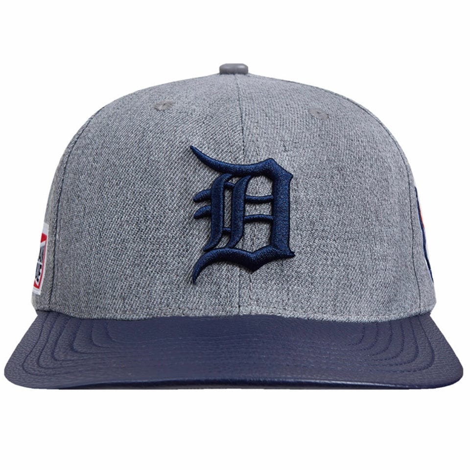 Pro Standard Detroit Tigers Fast Lane Logo Strapback Hat (Heather Grey) - Image 2