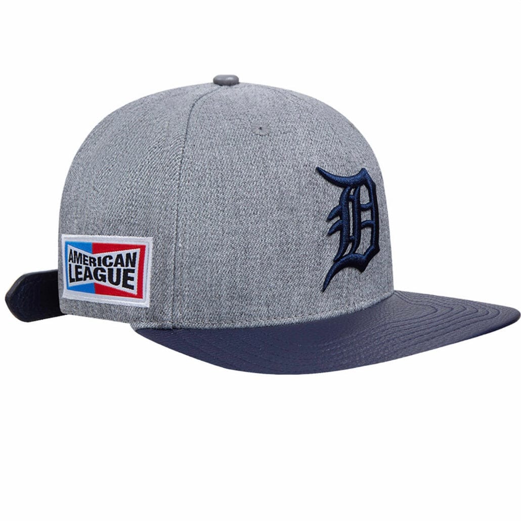 Pro Standard Detroit Tigers Fast Lane Logo Strapback Hat (Heather Grey) - Image 3