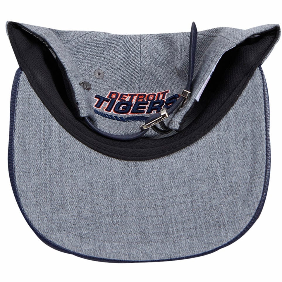 Pro Standard Detroit Tigers Fast Lane Logo Strapback Hat (Heather Grey) - Image 7