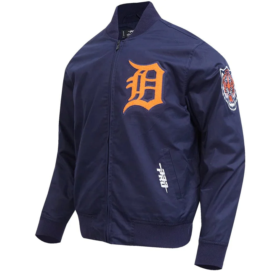 Pro Standard Detroit Tigers Living Large Twill Jacket (Midnight Navy) - Image 3