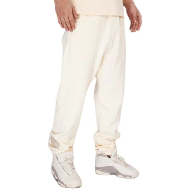 Pro Standard Detroit Tigers Neutral Relaxed Fleece Sweatpants (Eggshell) - Image 2