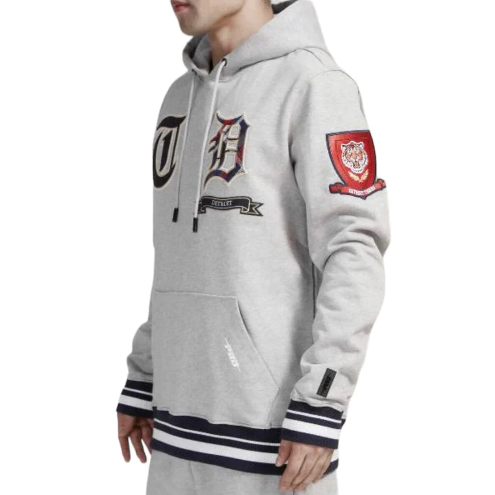 Pro Standard Detroit Tigers Pro Prep Fleece Hoodie (H.Grey/Midnight) - Image 3