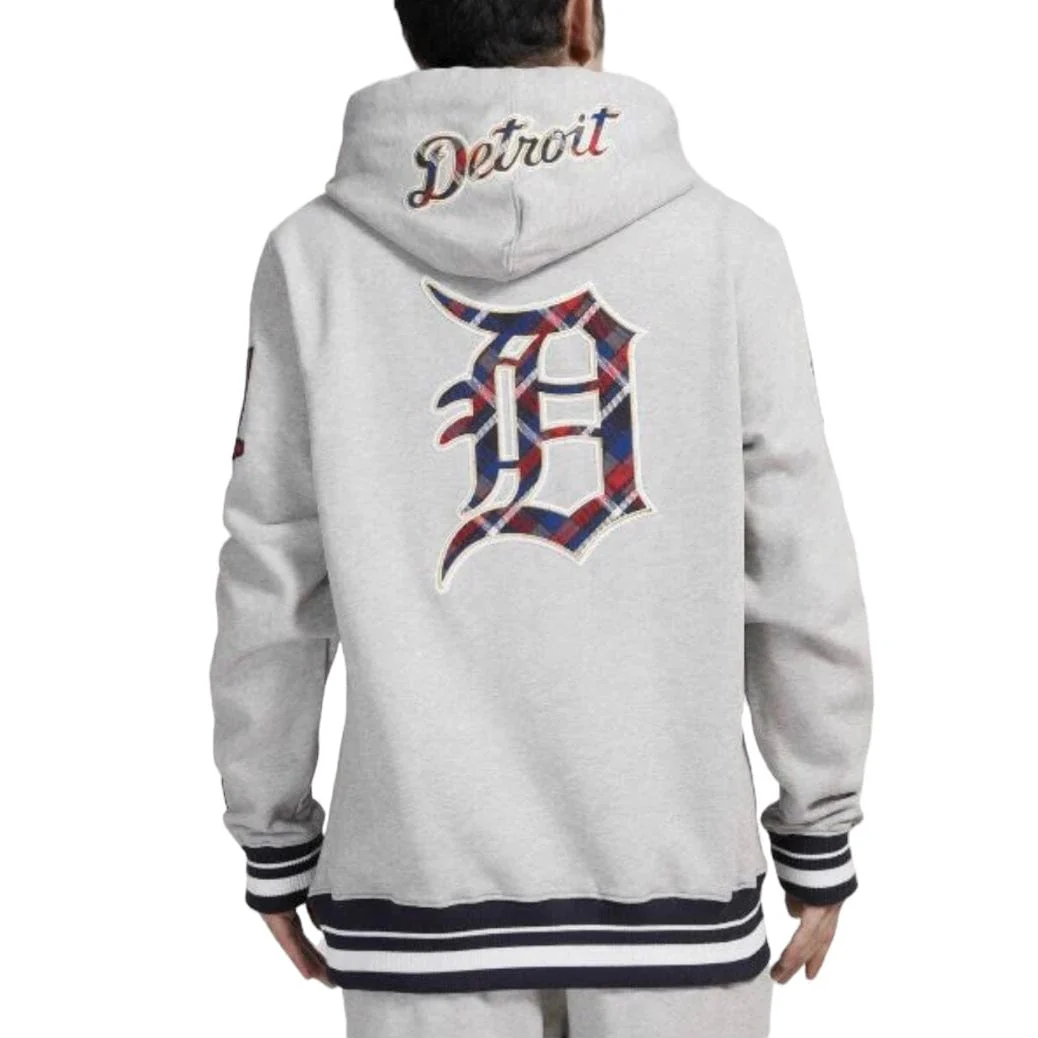 Pro Standard Detroit Tigers Pro Prep Fleece Hoodie (H.Grey/Midnight) - Image 4