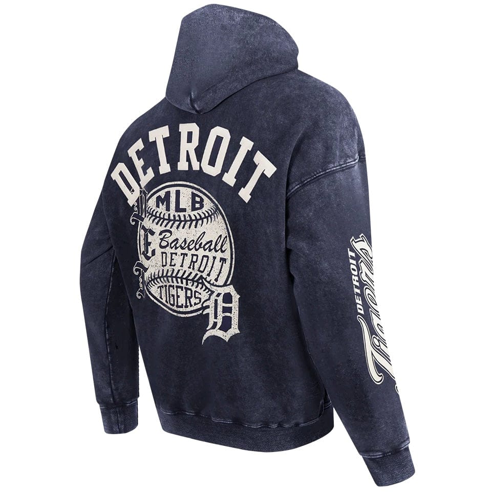 Pro Standard Detroit Tigers Street Team Pullover Hoodie (Washed Midnight Navy) - Image 4