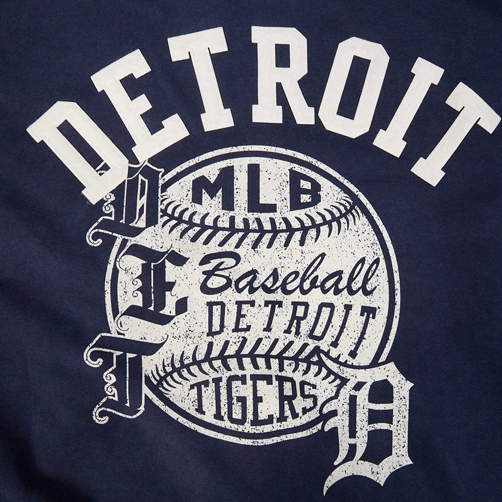 Pro Standard Detroit Tigers Street Team Pullover Hoodie (Washed Midnight Navy) - Image 5