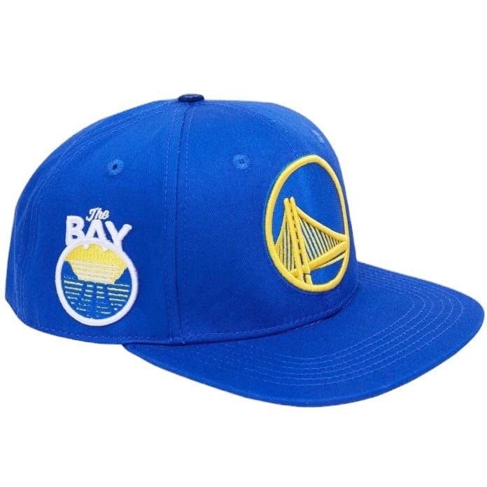 Pro Standard Golden State Warriors Logo Snapback Hat (Royal Blue) - Image 2