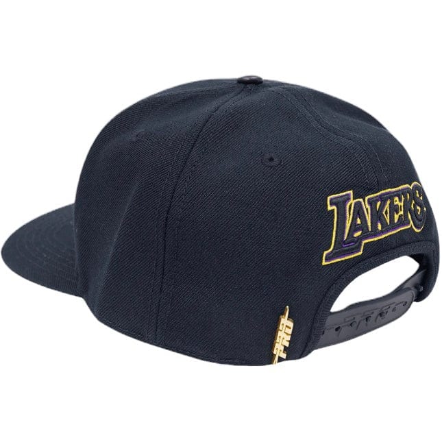 Pro Standard Nba Los Angeles Lakers Classic Logo Snapback Hat (Black) - Image 3