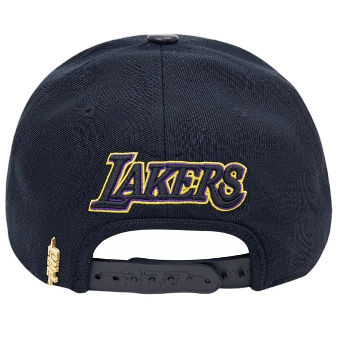 Pro Standard Nba Los Angeles Lakers Classic Logo Snapback Hat (Black) - Image 4