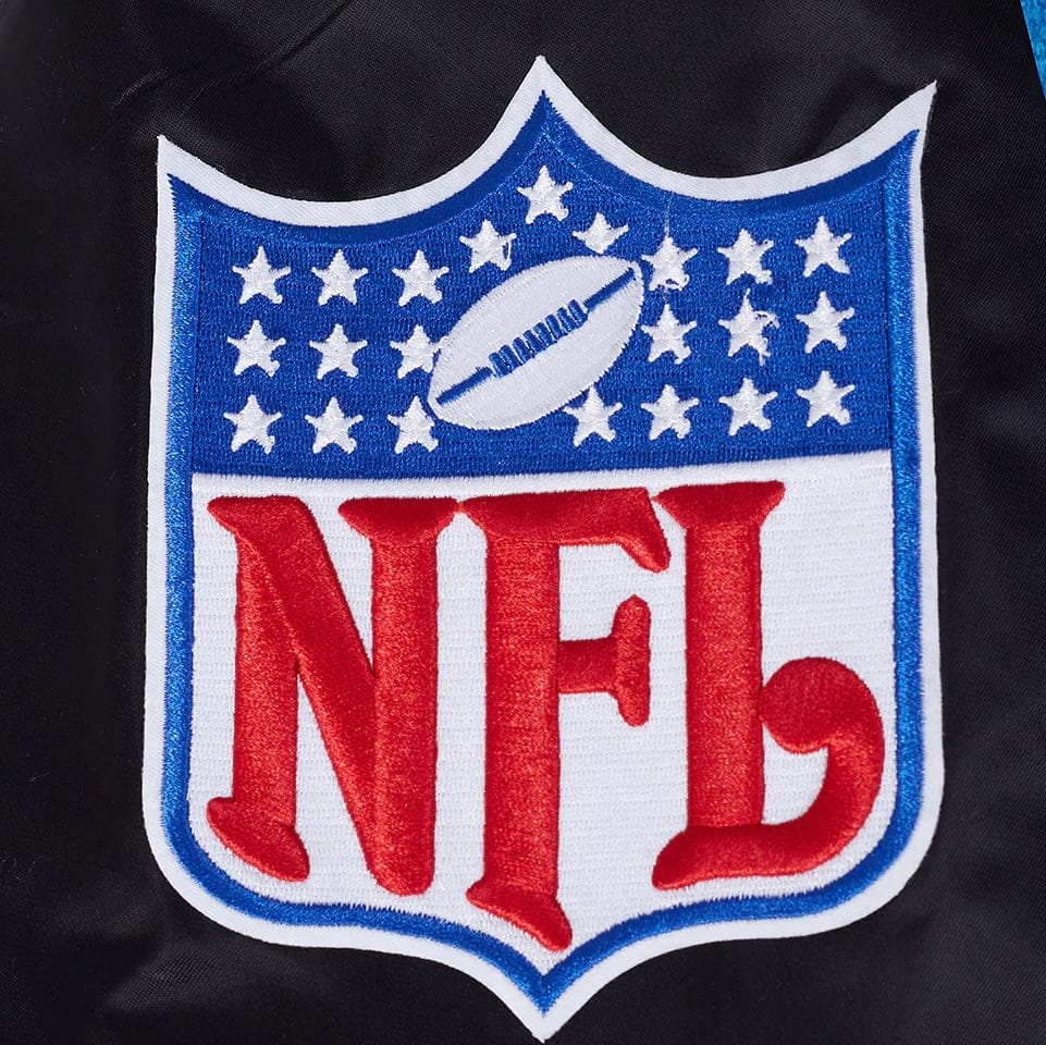 Pro Standard NFL Detroit Lions Best Of Men's Rib Satin Jacket (Black) - Image 9