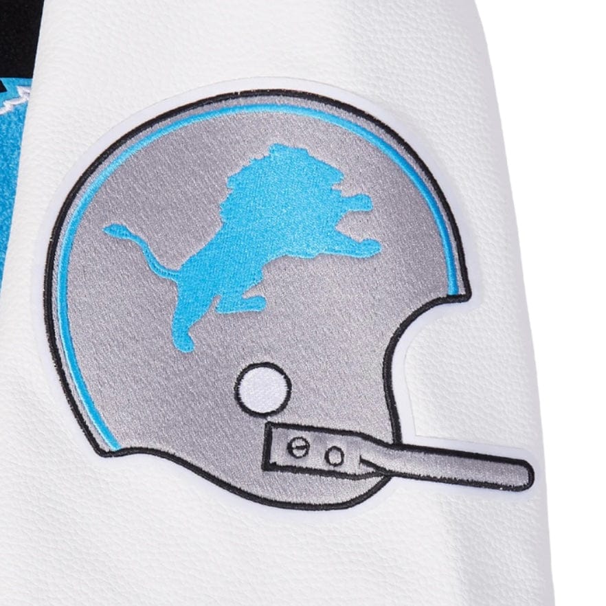 Pro Standard NFL Detroit Lions Best Of Men's Varsity Jacket (Black/White) - Image 6