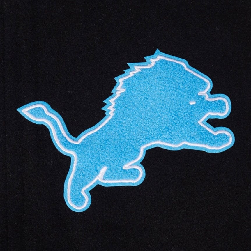 Pro Standard NFL Detroit Lions Best Of Men's Varsity Jacket (Black/White) - Image 9