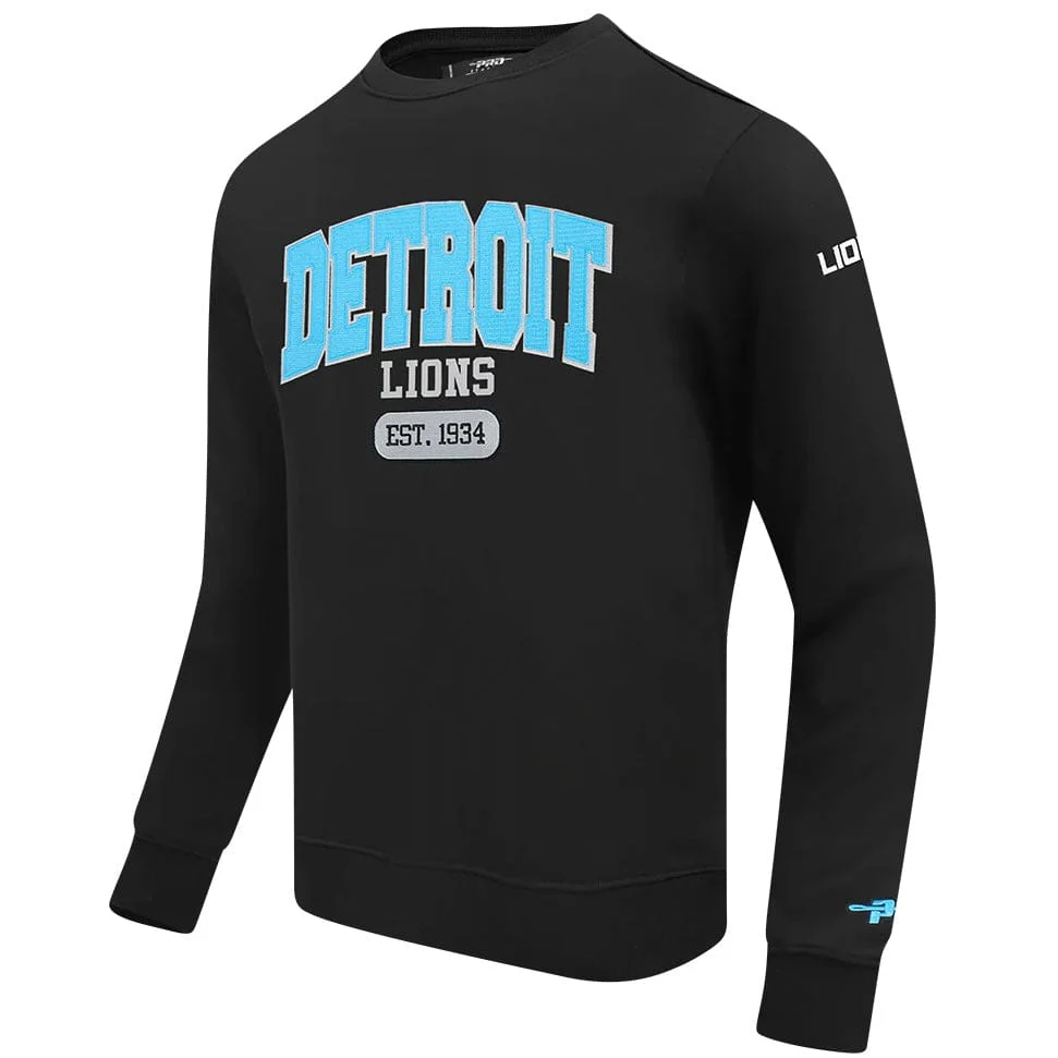 Pro Standard NFL Detroit Lions City Arch Fleece Crewneck (Black) - Image 3