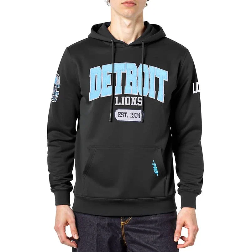 Pro Standard NFL Detroit Lions City Arch Fleece Po Hoodie (Black)