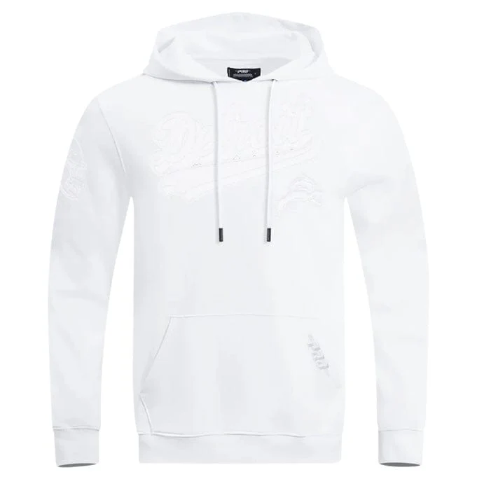 Pro Standard NFL Detroit Lions White Out Pullover Hoodie (White)