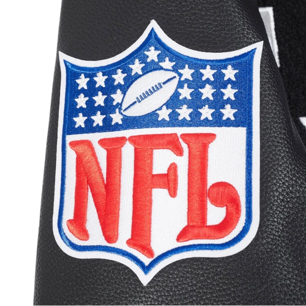 Pro Standard NFL Las Vegas Raiders Best Of Men's Varsity Jacket (Black/Gray) - Image 8