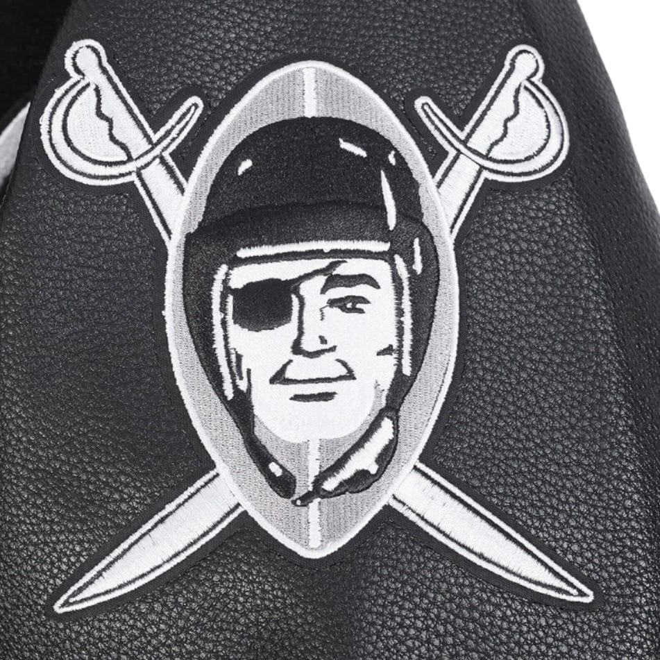 Pro Standard NFL Las Vegas Raiders Best Of Men's Varsity Jacket (Black/Gray) - Image 9
