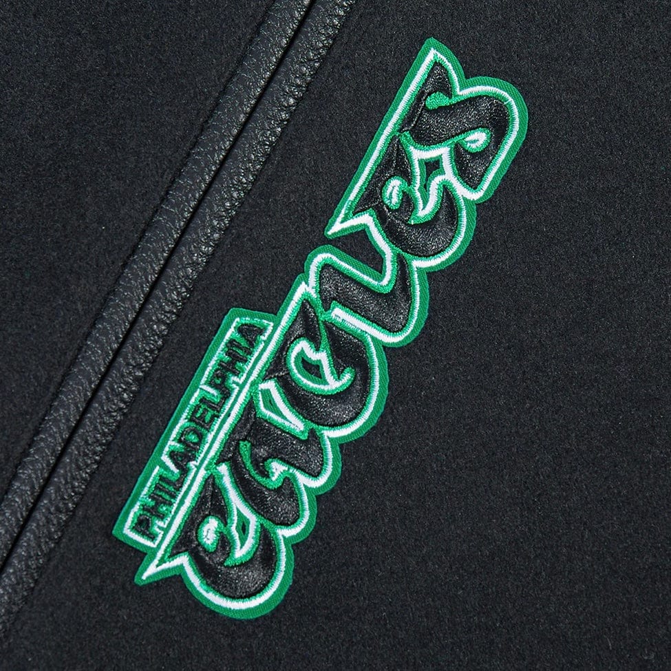 Pro Standard NFL Philly Eagles Best Of Men's Varsity Jacket (Black/Green) - Image 5