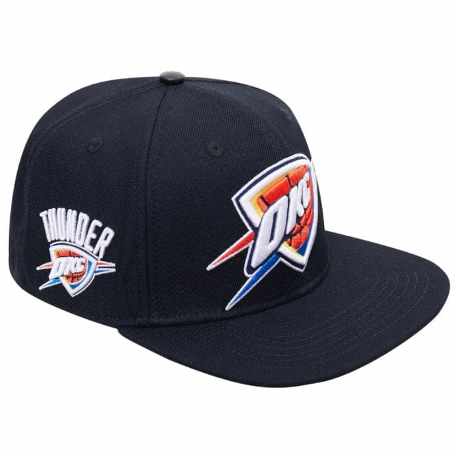 Pro Standard Oklahoma City Thunder Logo Snapback Hat (Black) - Image 2
