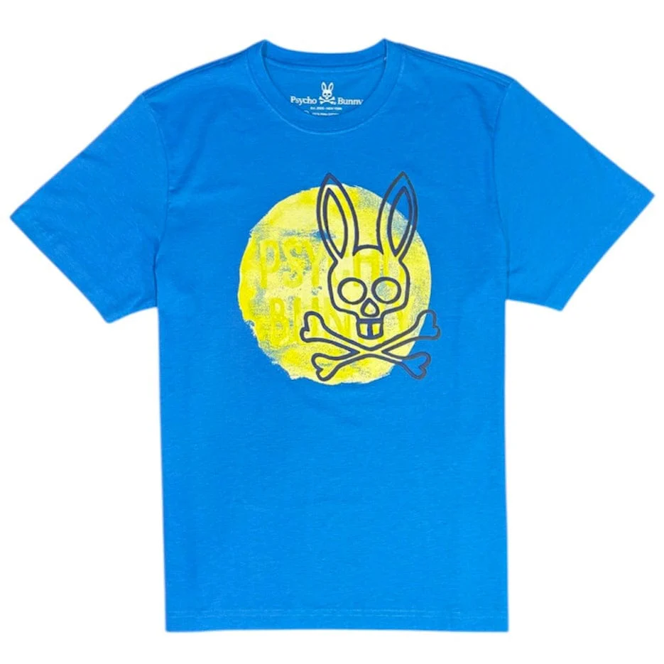 Psycho Bunny Arnell Graphic Tee (Celestial Blue) B6U619R1PC