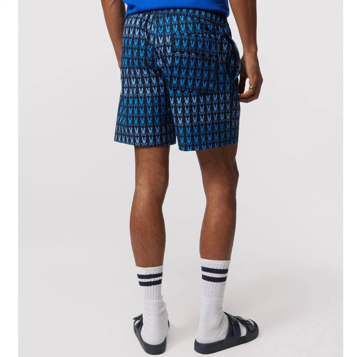 Psycho Bunny Barker All Over Print Swim Trunk (Navy) B6W151Y1PO - Image 3
