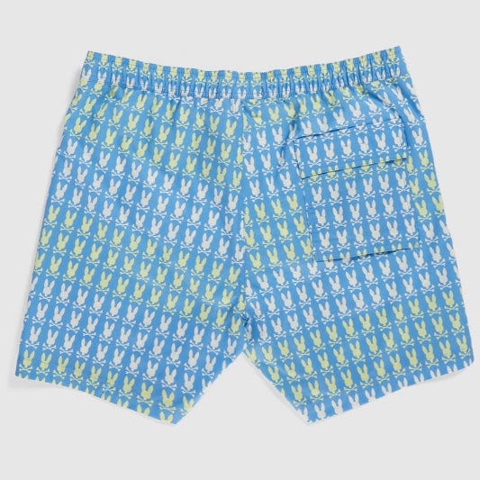 Psycho Bunny Barker All Over Print Swim Trunk (Cool Blue) B6W151Y1PO - Image 6