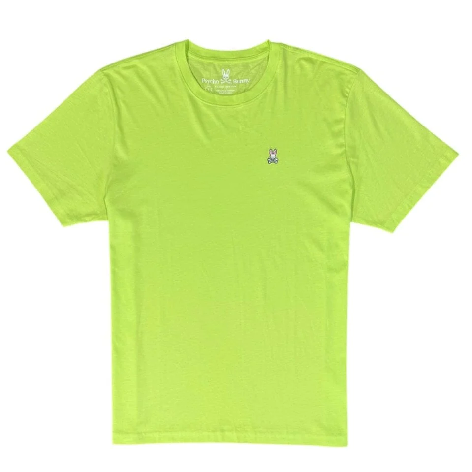 Psycho Bunny Classic Crew Neck (Lime Glow) B6U014T1PC