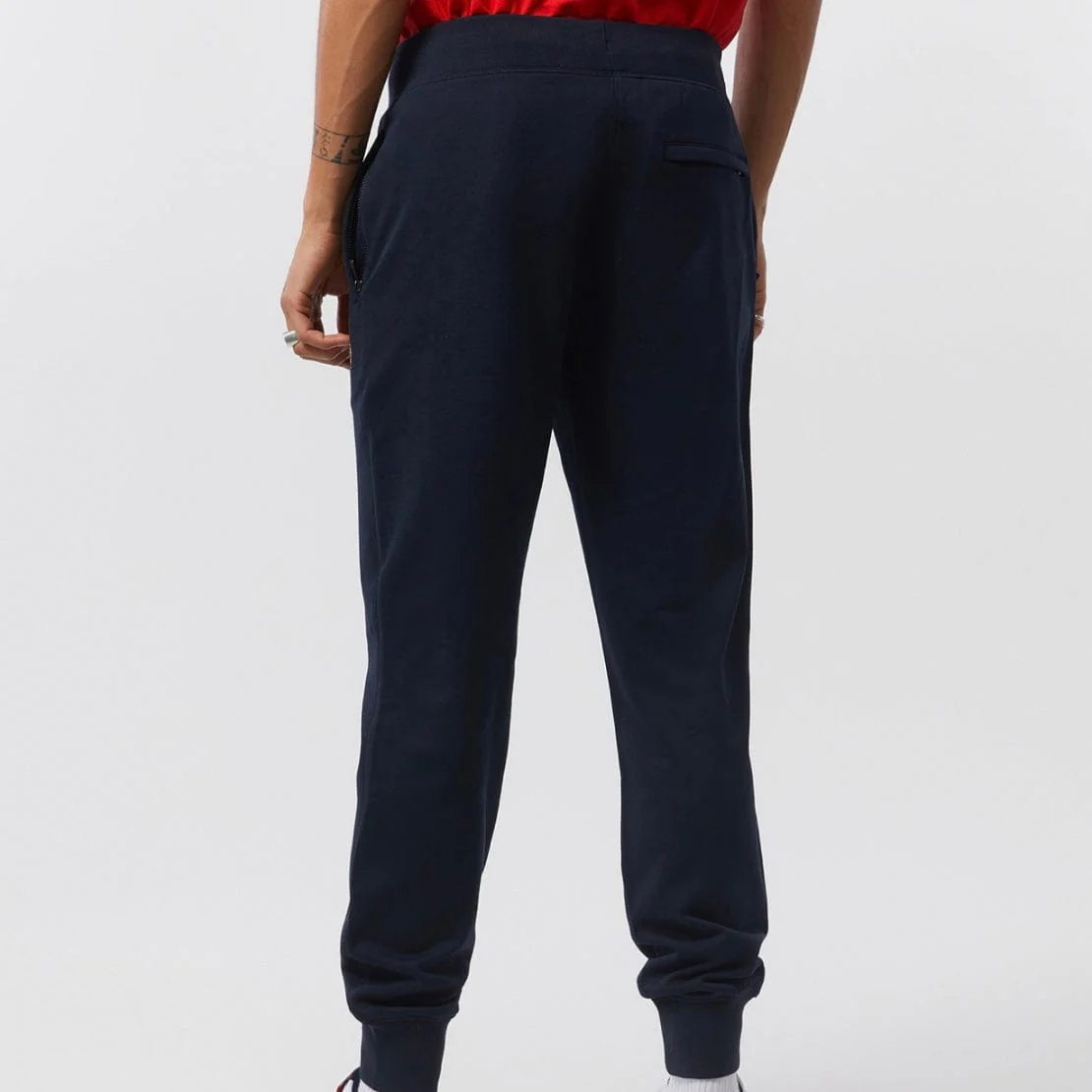 Psycho Bunny Cooper Split Bunny Logo Sweatpants (Navy) B6P843U1FT - Image 3