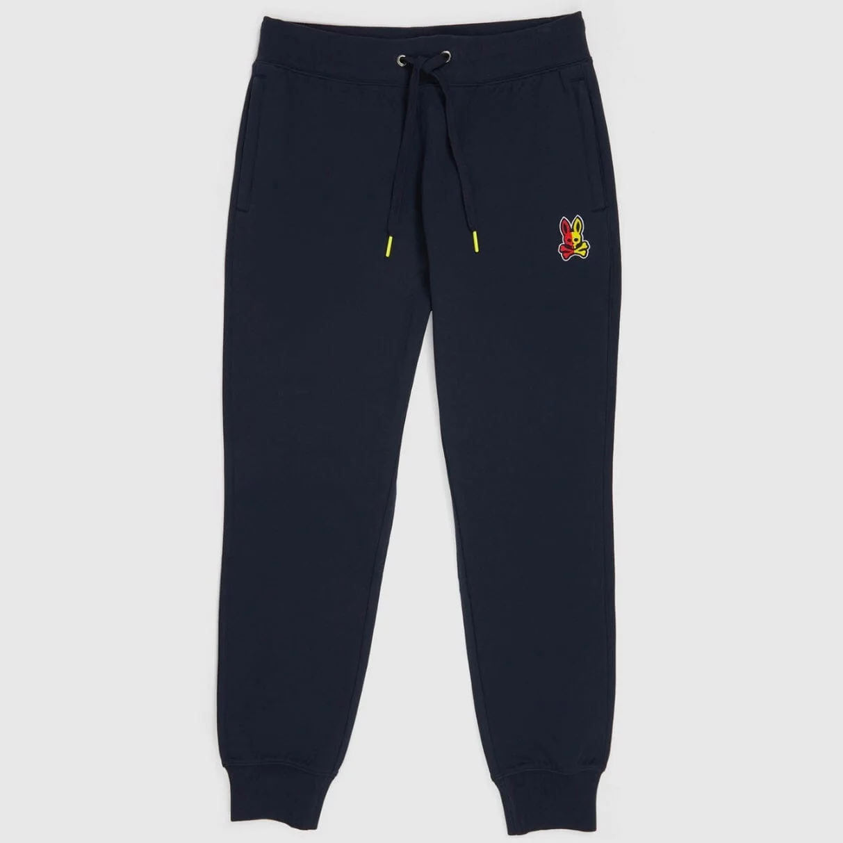 Psycho Bunny Cooper Split Bunny Logo Sweatpants (Navy) B6P843U1FT - Image 5