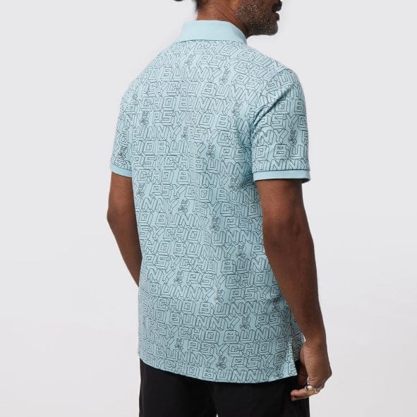 Psycho Bunny Dayton Fashion Jacquard Polo (Seafoam) B6K219Y1PC - Image 3