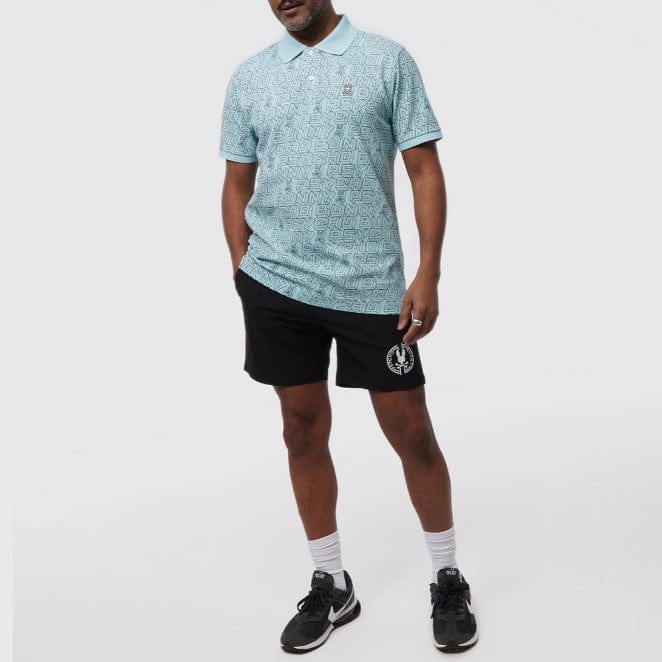 Psycho Bunny Dayton Fashion Jacquard Polo (Seafoam) B6K219Y1PC - Image 4