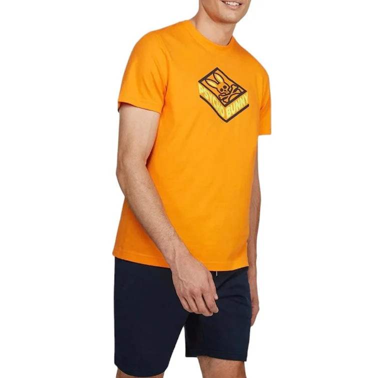 Psycho Bunny Glasson Graphic Tee (Tangelo) B6U207Q1PC - Image 3
