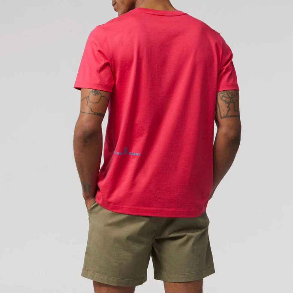 Psycho Bunny Hindes Graphic Tee (Bright Fuschia) B6U409T1PC - Image 3
