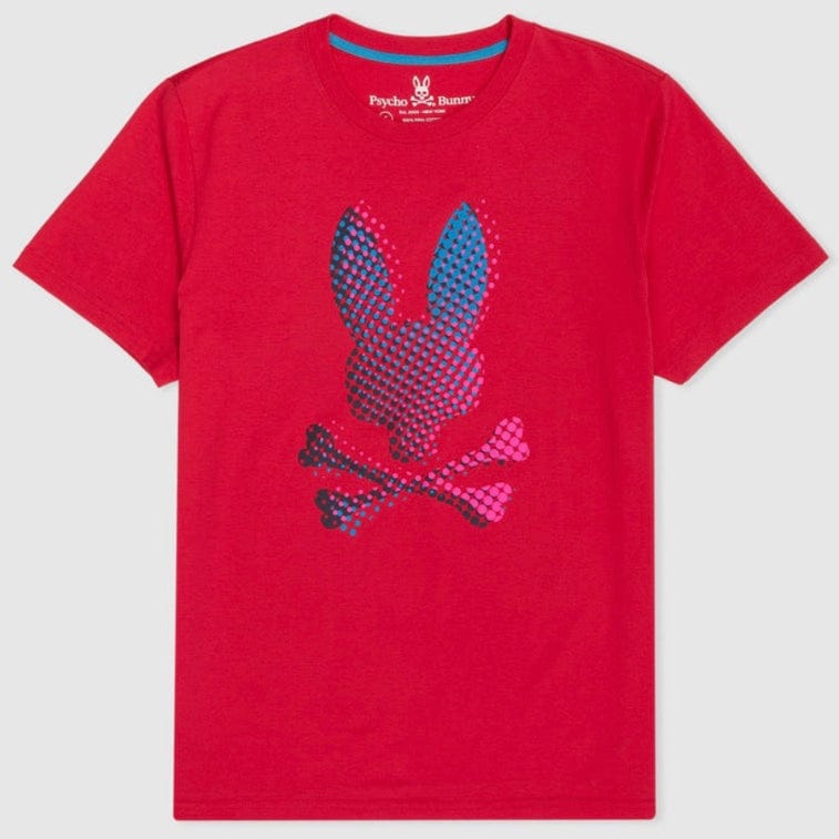 Psycho Bunny Hindes Graphic Tee (Bright Fuschia) B6U409T1PC - Image 5
