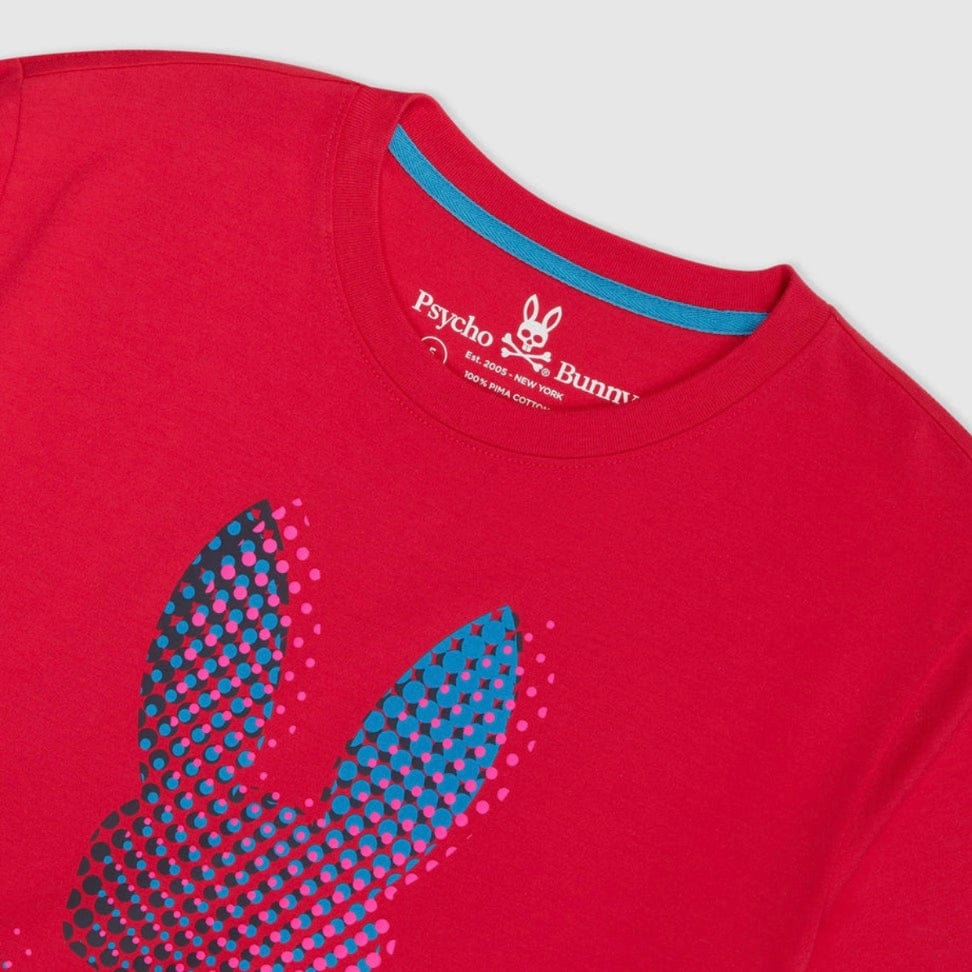 Psycho Bunny Hindes Graphic Tee (Bright Fuschia) B6U409T1PC - Image 6