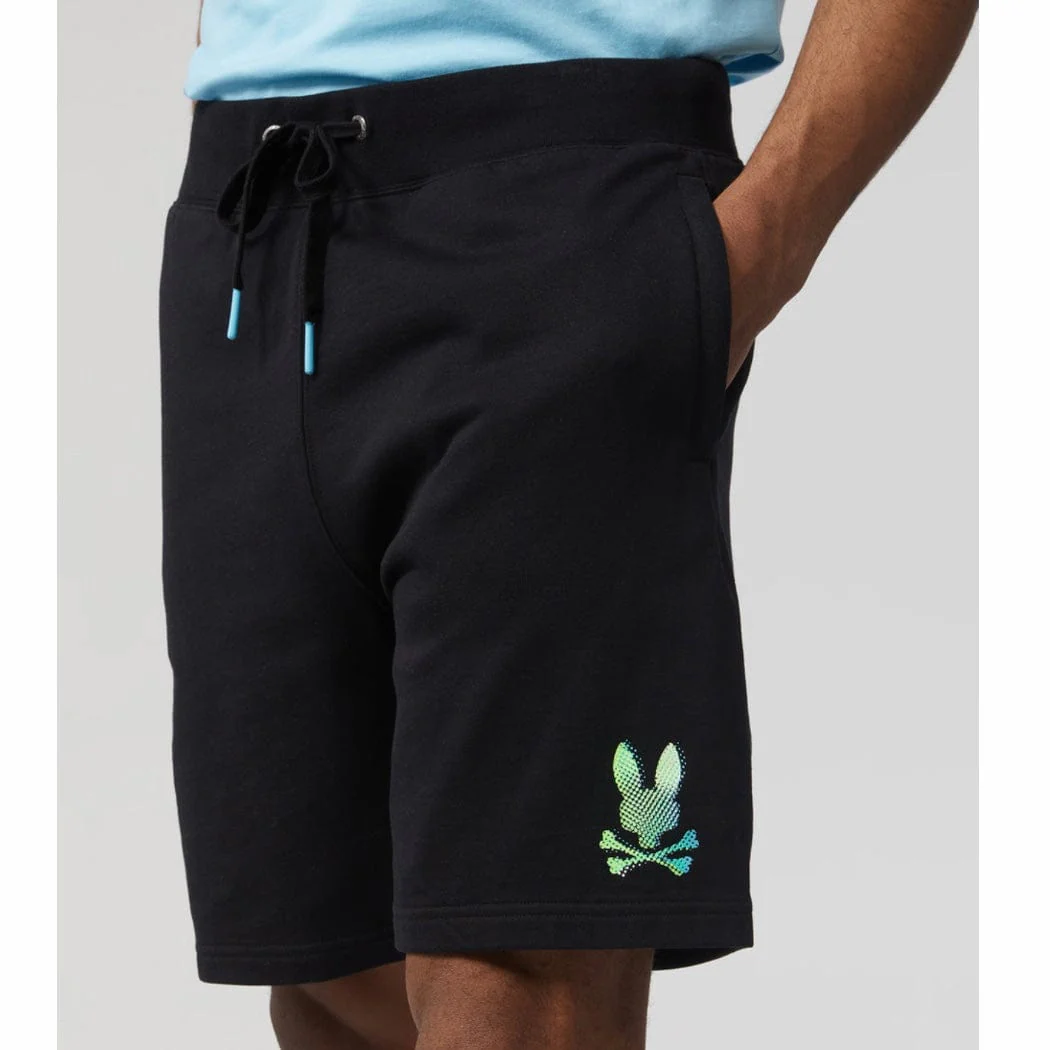 Psycho Bunny Hindes Sweat Shorts (Black) B6R416T1FT - Image 2