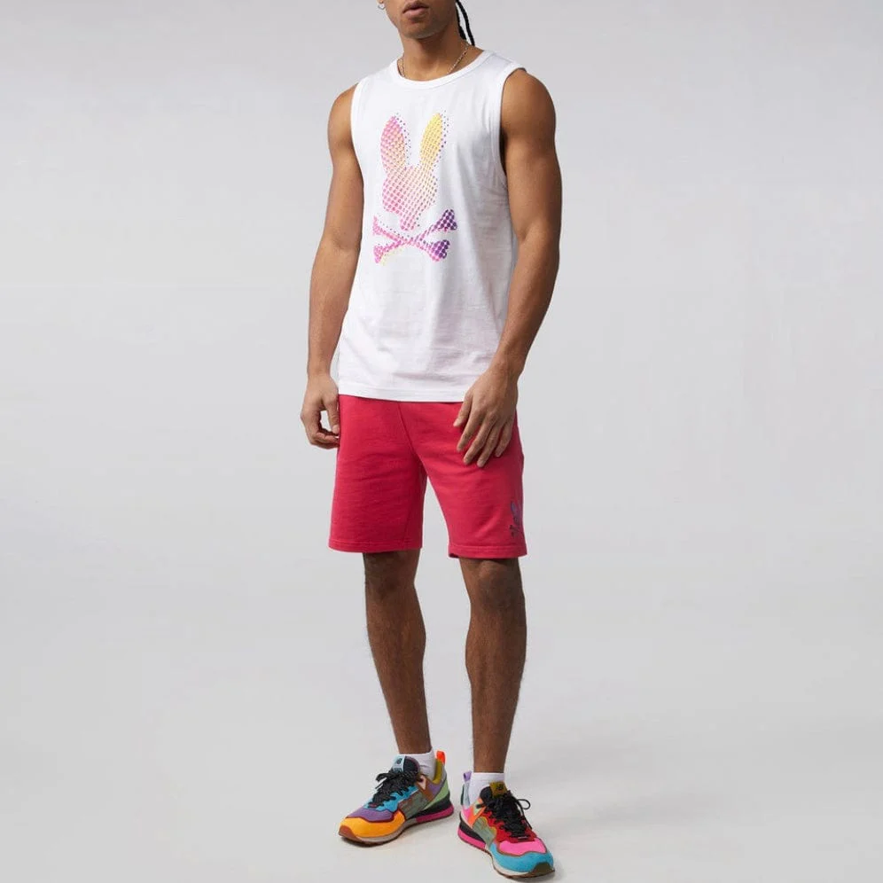 Psycho Bunny Hindes Sweat Shorts (Bright Fuschia) B6R416T1FT - Image 4