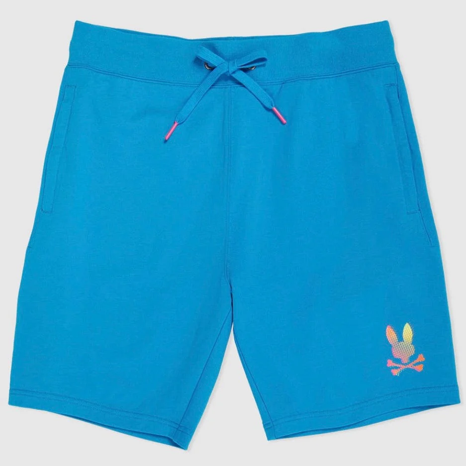 Psycho Bunny Hindes Sweat Shorts (Seaport Blue) B6R416T1FT - Image 5