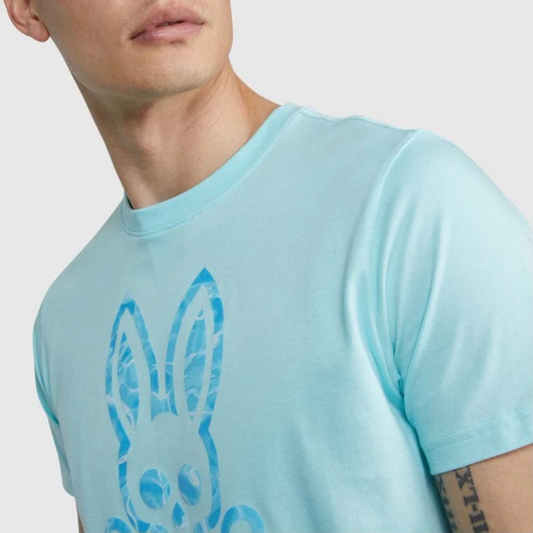 Psycho Bunny Hockham Graphic Tee (Seascape) B6U262P1PC - Image 2