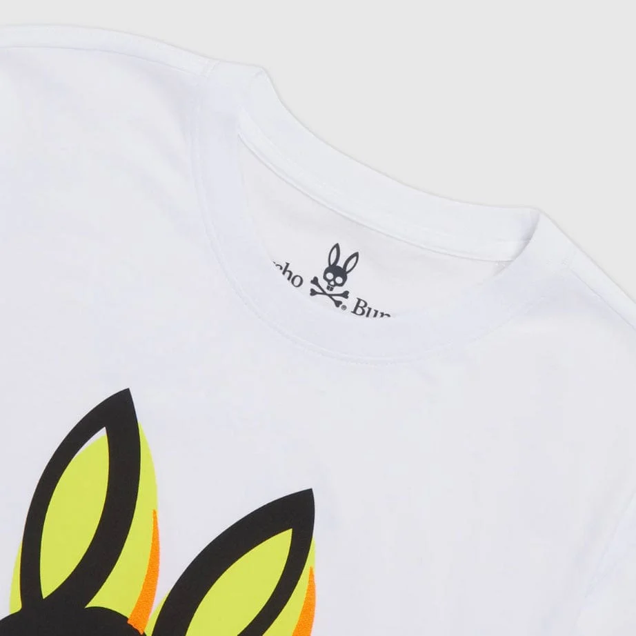 Psycho Bunny Lamport Graphic Tee (White) B6U463T1PC - Image 6