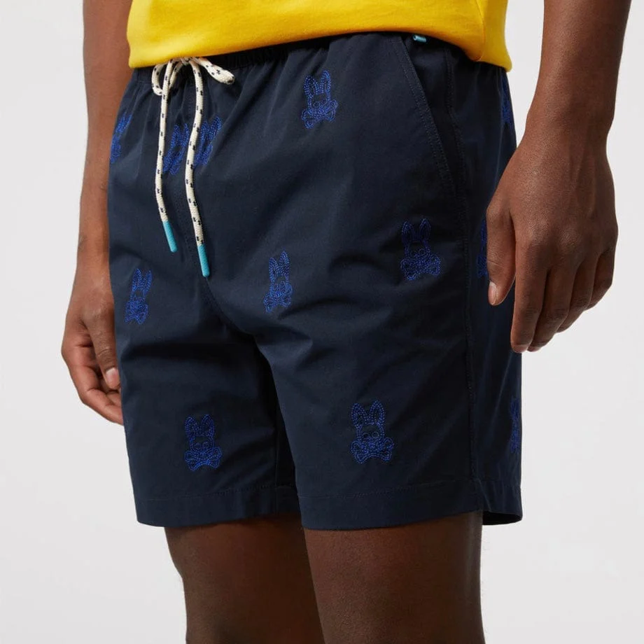 Psycho Bunny Larkin Swim Shorts (Navy) B6W514T1PO - Image 2