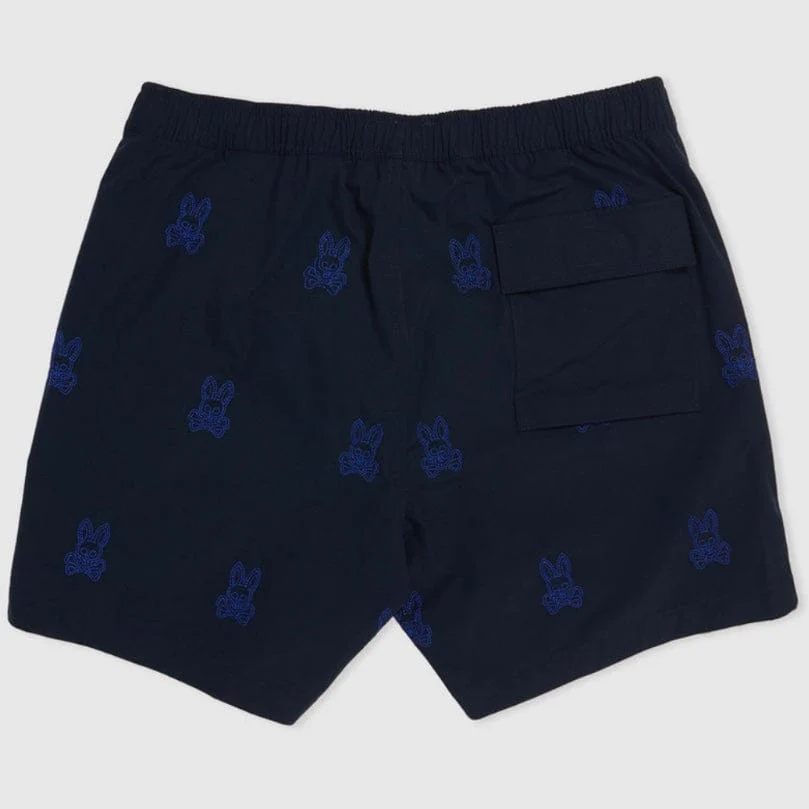 Psycho Bunny Larkin Swim Shorts (Navy) B6W514T1PO - Image 6