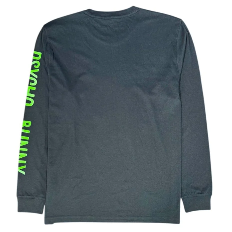 Psycho Bunny Mallette Long Sleeve Graphic Tee (Navy) B6T620R1PC - Image 2