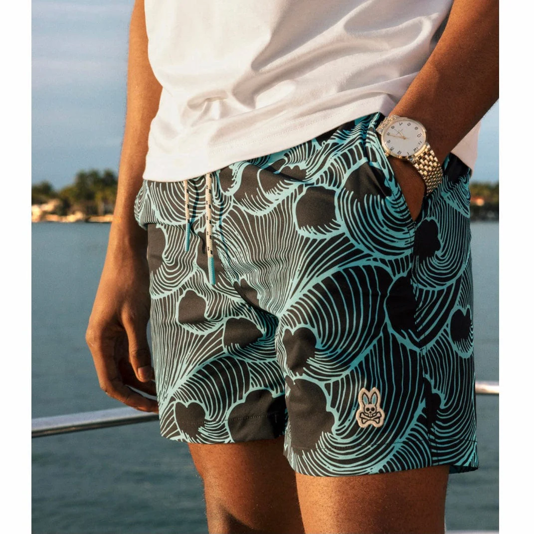 Psycho Bunny Thames Swim Shorts (Navy) B6W430T1PO - Image 5