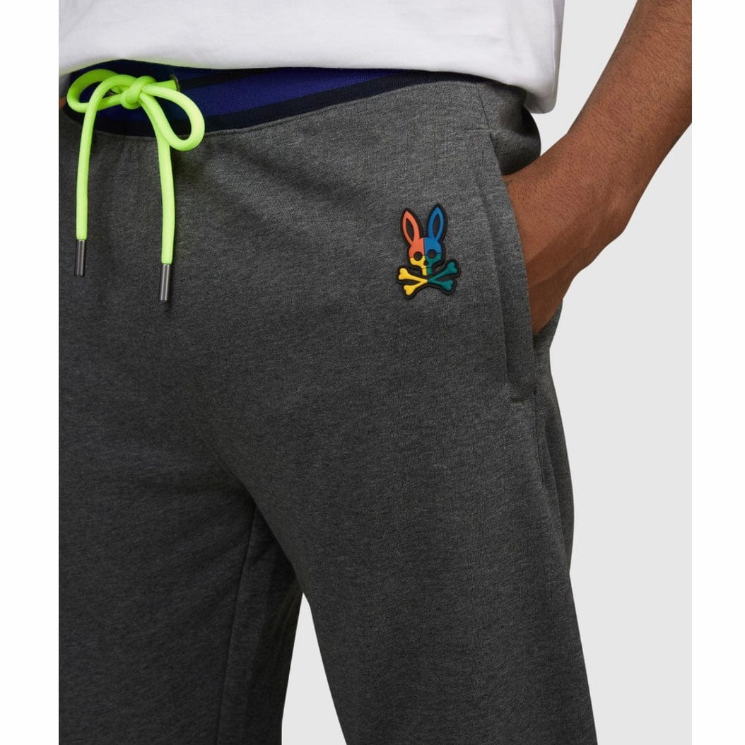 Psycho Bunny Warwick Colorblock Logo Pants (Heather Storm) B6P112Q1FT - Image 2